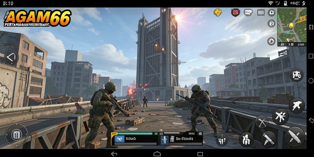 Gameplay seru dan menegangkan dalam AGAM66 Tower Defense.