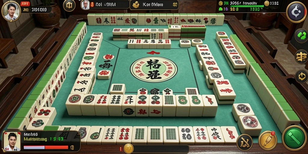 Gambaran menarik dari gameplay Mahjong di API36.