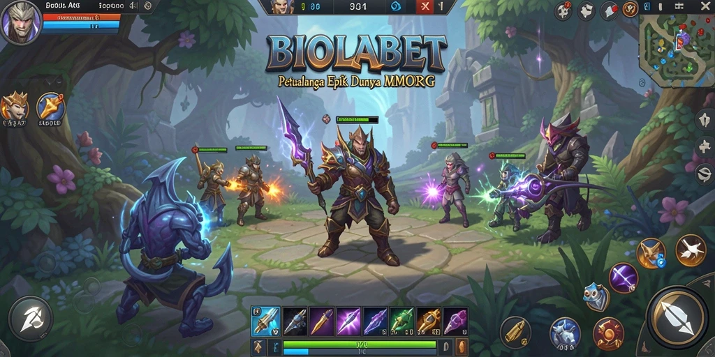 Tampilan gameplay BIOLABET yang memikat dalam dunia MMORPG.