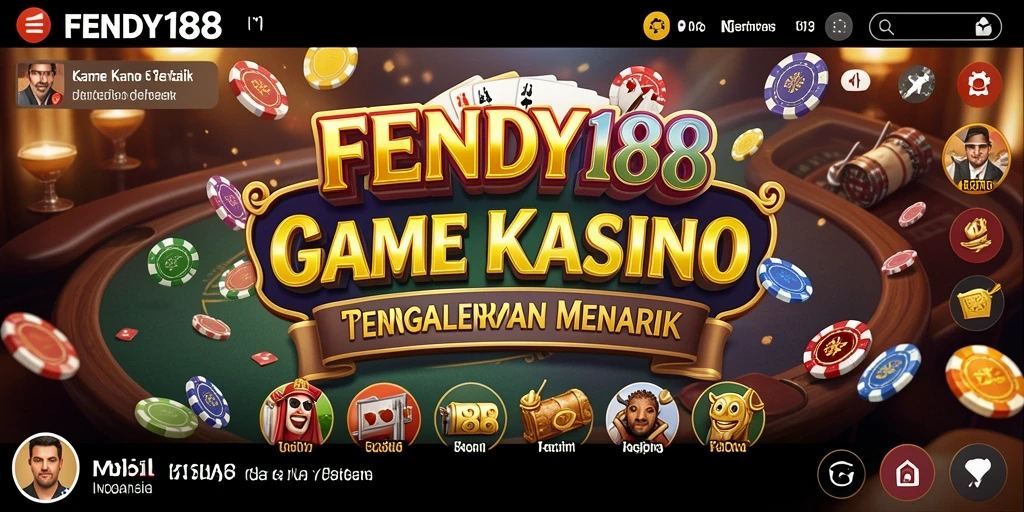 Tampilan utama FENDY188 yang menampilkan berbagai permainan kasino.
