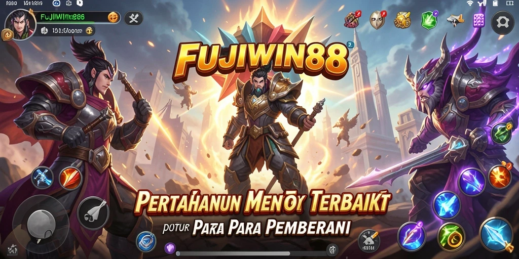 Tampilan gameplay menarik dari FUJIWIN88 saat bertahan dari serangan musuh.