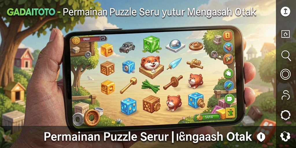 Tampilan gameplay seru GADAITOTO dengan tantangan Puzzle menantang.
