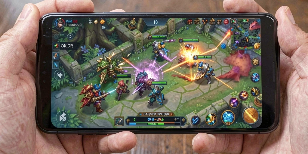 Tampilan gameplay menegangkan dan strategis di OKIDR.