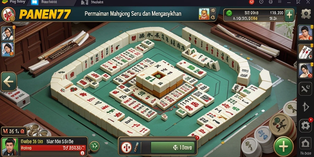 Tampilan gameplay seru dari PANEN77 yang menampilkan Mahjong.
