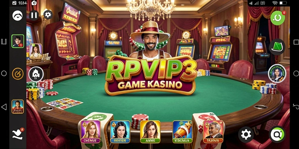 Screenshot RPVIP3 menampilkan gameplay kasino yang mendebarkan.