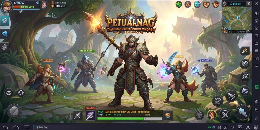 Tampilan seru dari gameplay MMORPG di SPIN707 dengan aksi menegangkan.