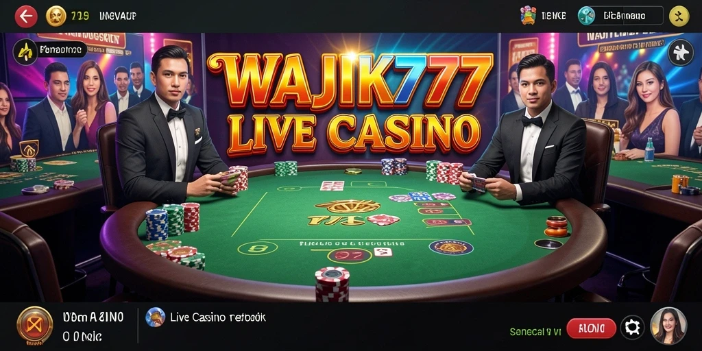 Tampilan gameplay Live Casino menggunakan WAJIK777 yang menakjubkan.